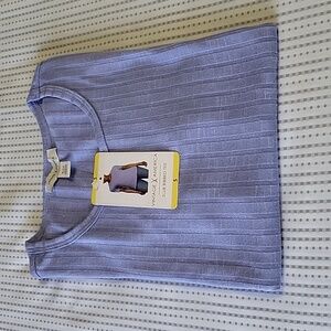 Vintage America Slub Ribbed Tee in Lavender